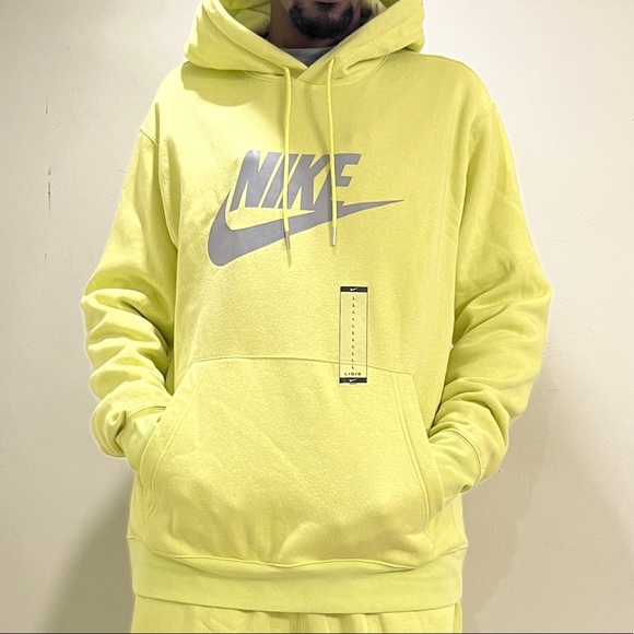 NIKE HOODY NEON GREEN - Picture 5 of 9